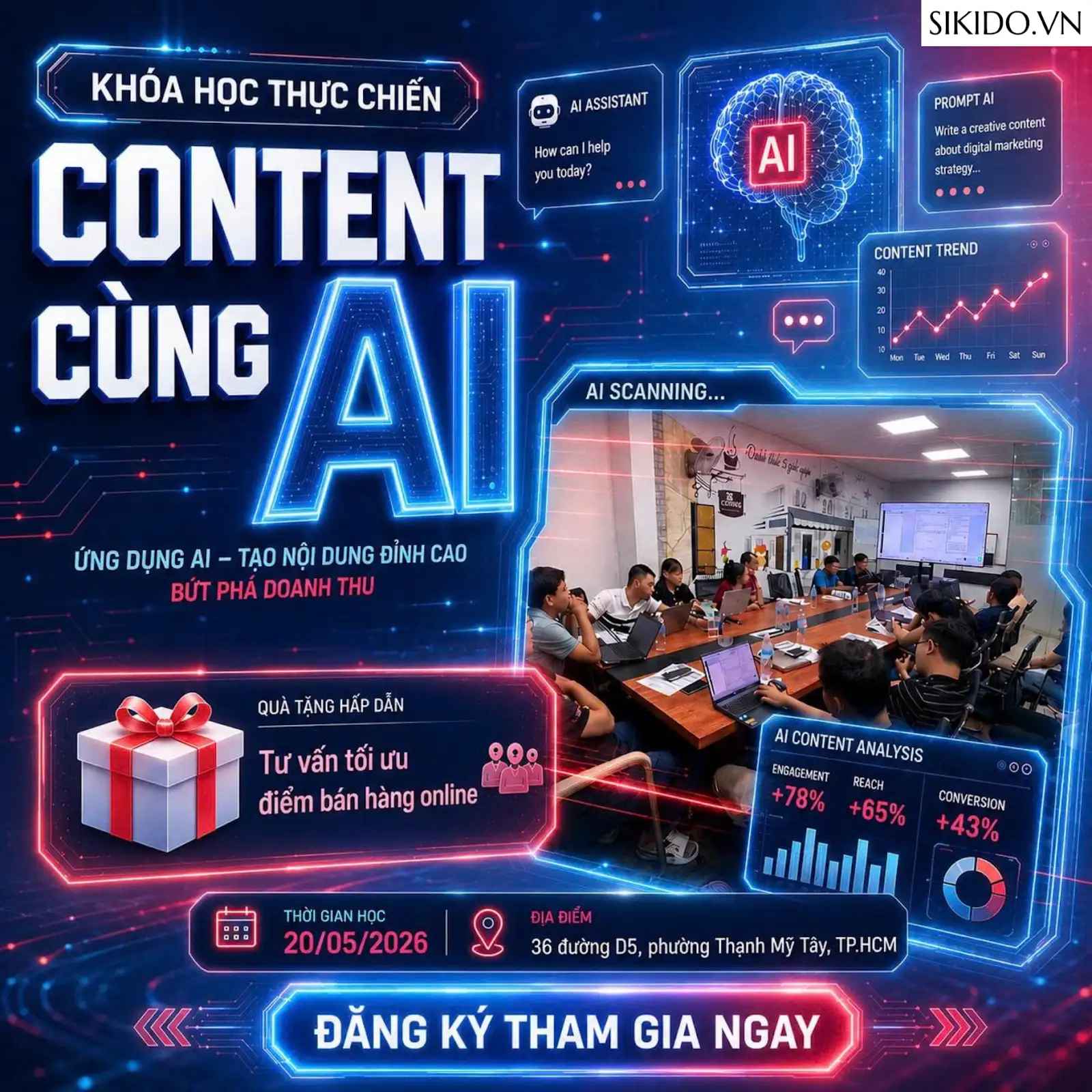 KHÓA HỌC THỰC CHIẾN CONTENT CÙNG AI 