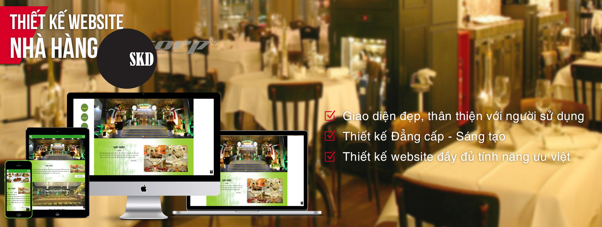Lợi ích của thiết kế website cho nhà hàng, quán ăn !!!